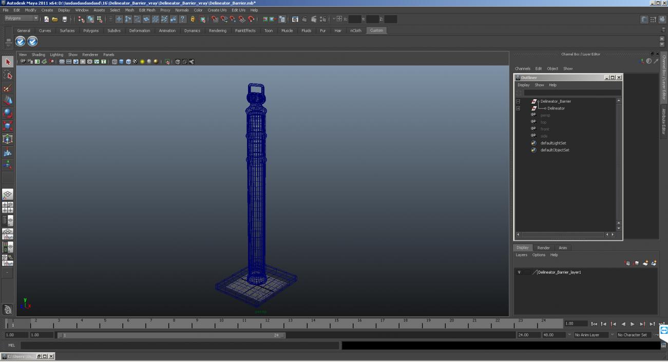 3D model Delineator Tube