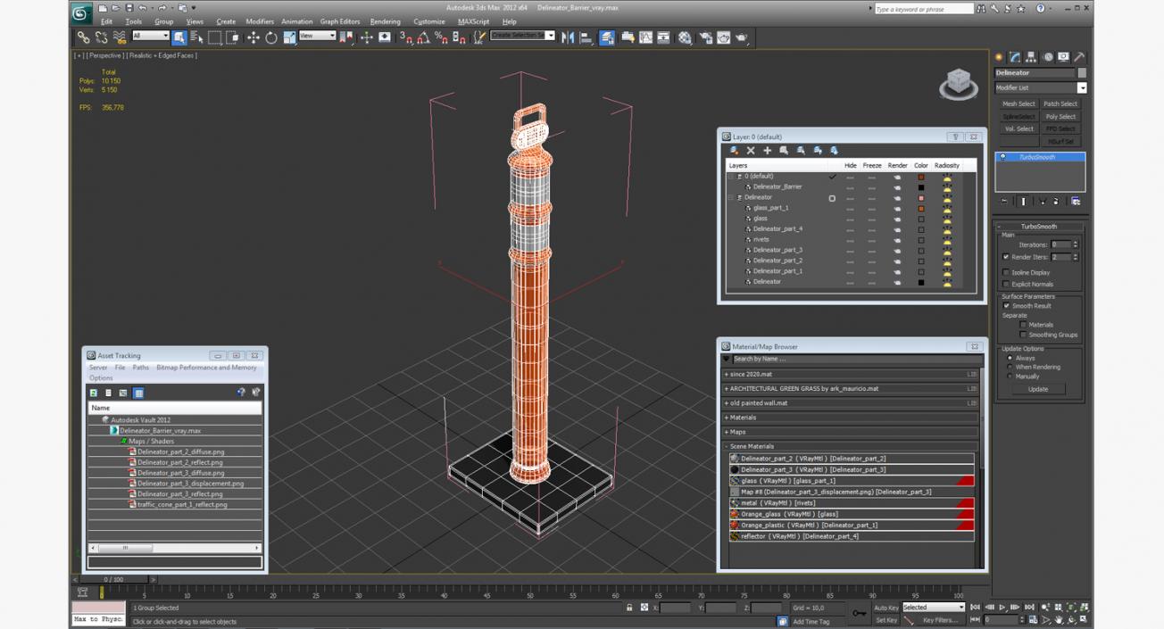 3D model Delineator Tube