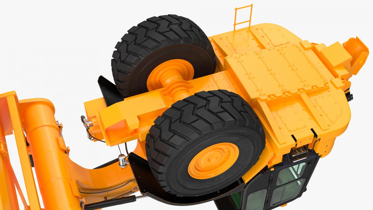 3D Wheeled Tractor Scraper model