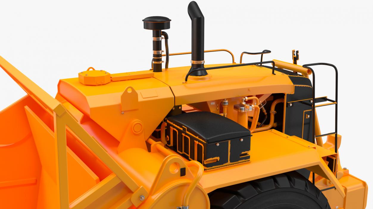 3D Wheeled Tractor Scraper model