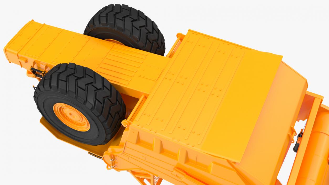 3D Wheeled Tractor Scraper model