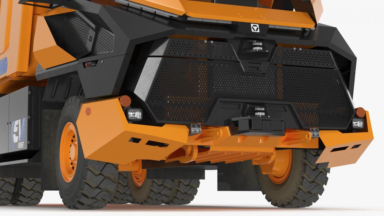 3D New XCMG Autonomous Electric Mining Truck Rigged model