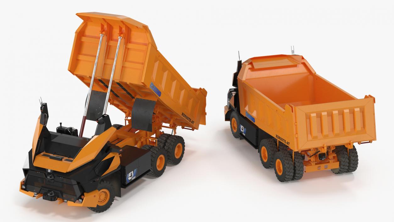 3D New XCMG Autonomous Electric Mining Truck Rigged model