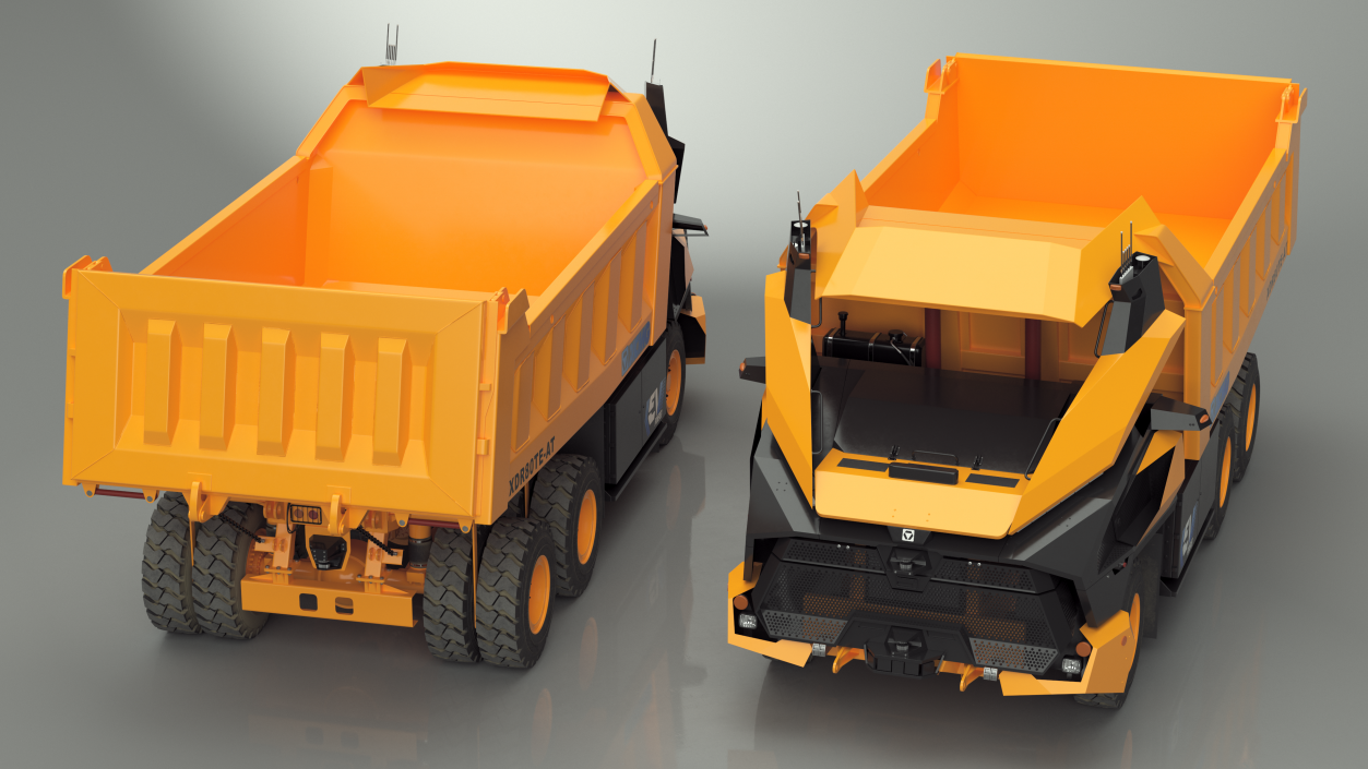 3D New XCMG Autonomous Electric Mining Truck Rigged model