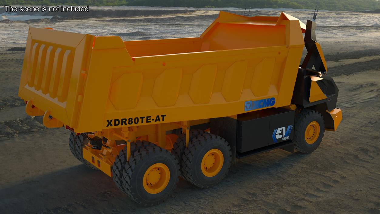 3D New XCMG Autonomous Electric Mining Truck Rigged model