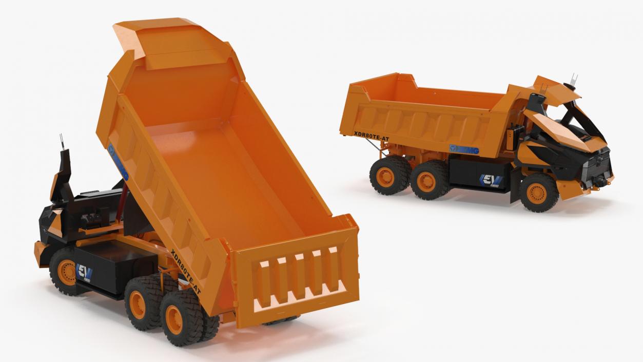 3D New XCMG Autonomous Electric Mining Truck Rigged model