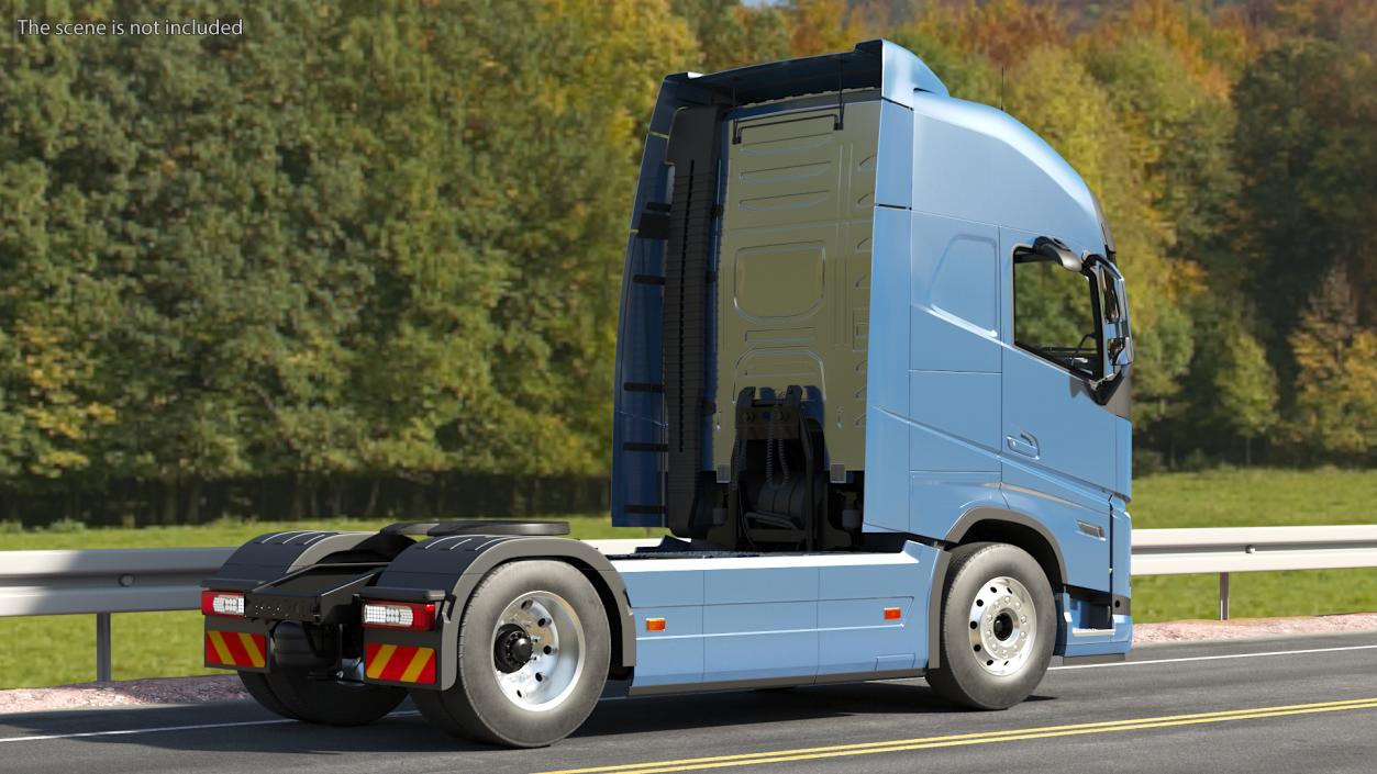 Cabover 4x2 Lorry Rigged 3D model