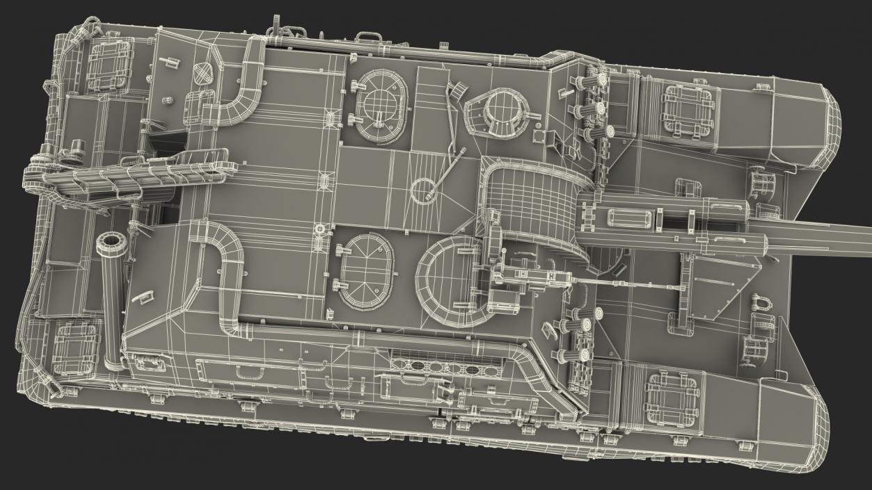 3D 2S19 Msta Green Camouflage