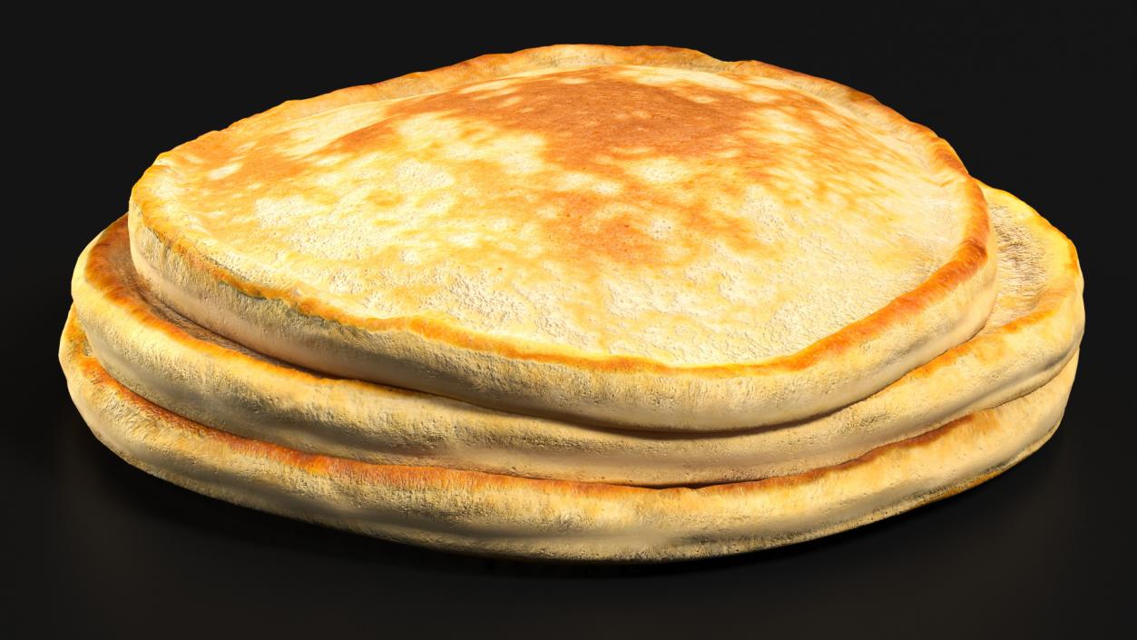 Three Pancakes 3D model