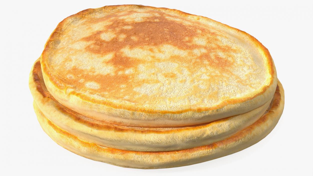 Three Pancakes 3D model