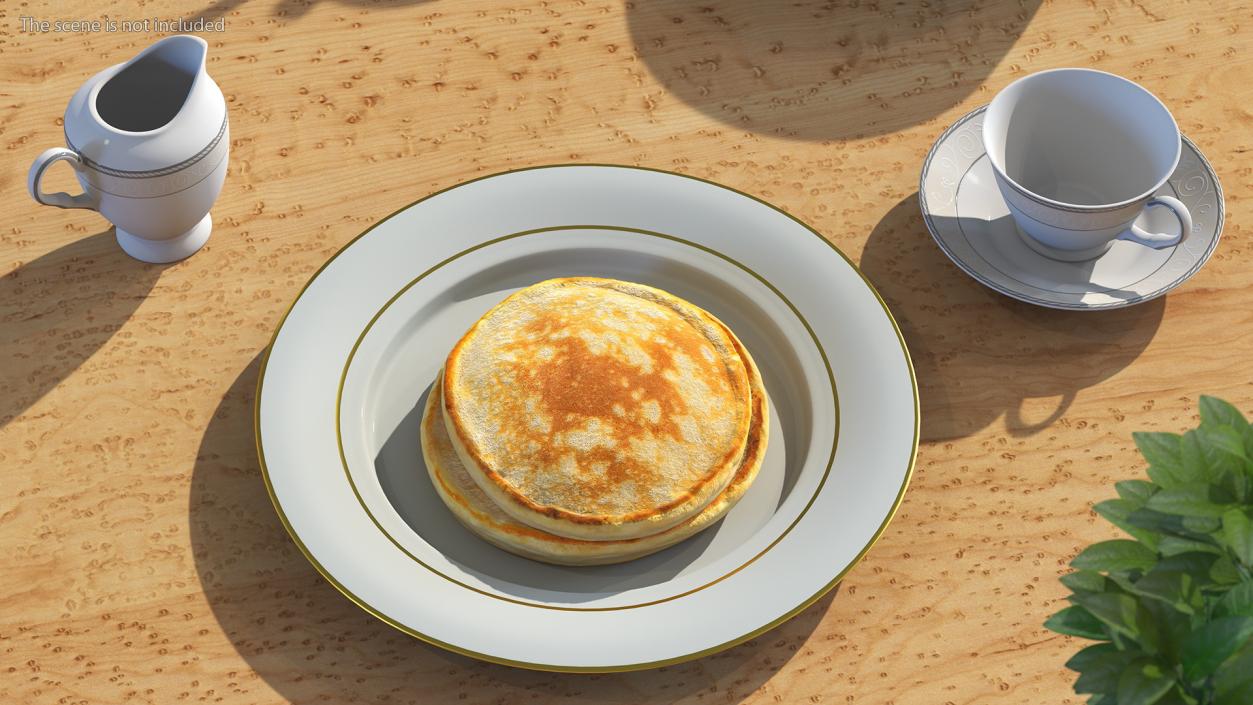 Three Pancakes 3D model