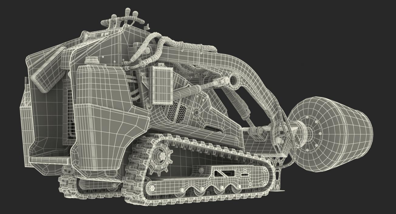 3D Mixer Skid Steer Loader model