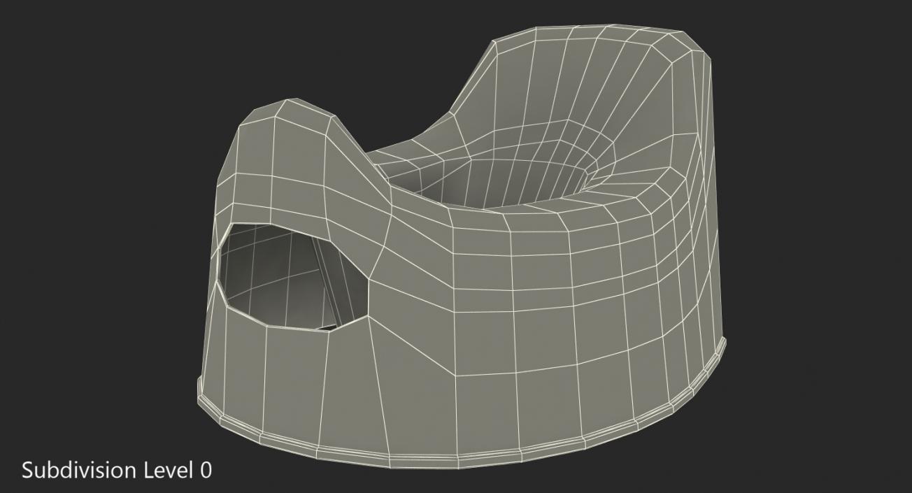 Plastic Baby Toilet 3D model