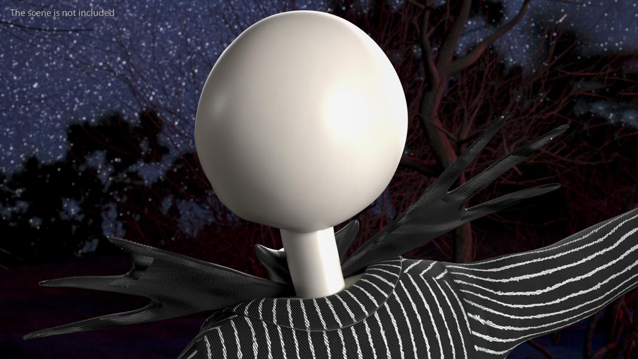 3D model Head of Jack Skellington Angry