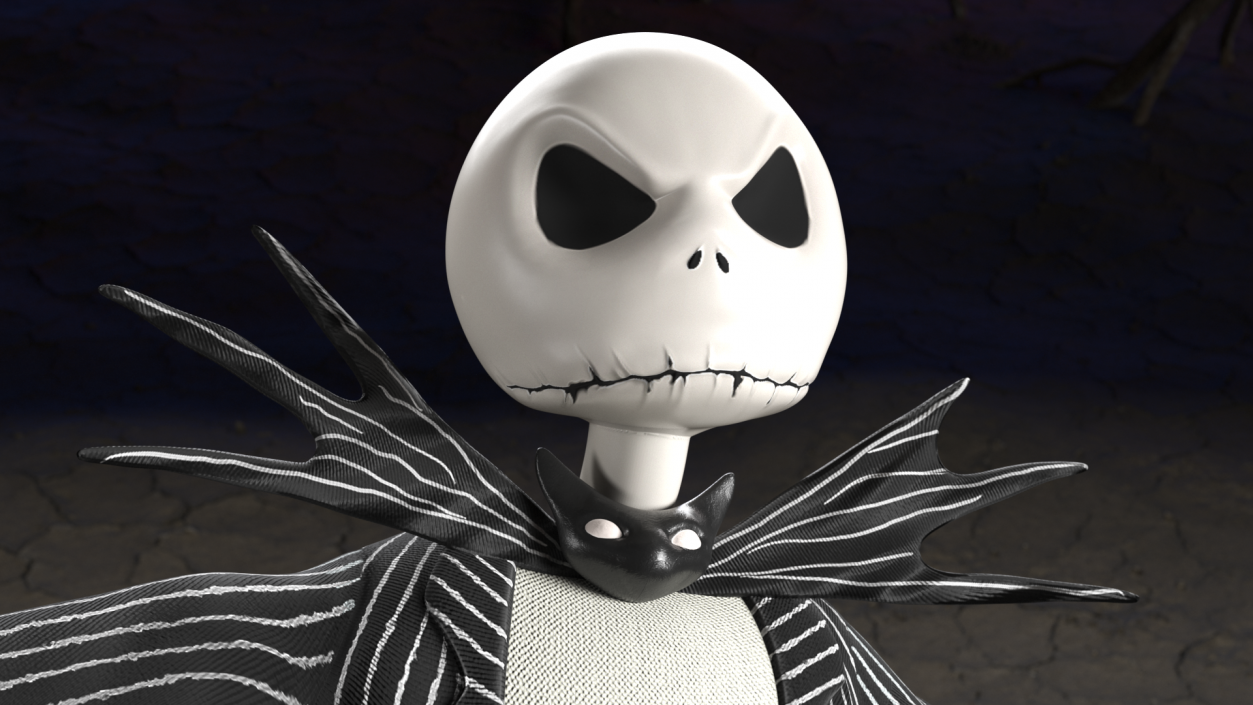 3D model Head of Jack Skellington Angry