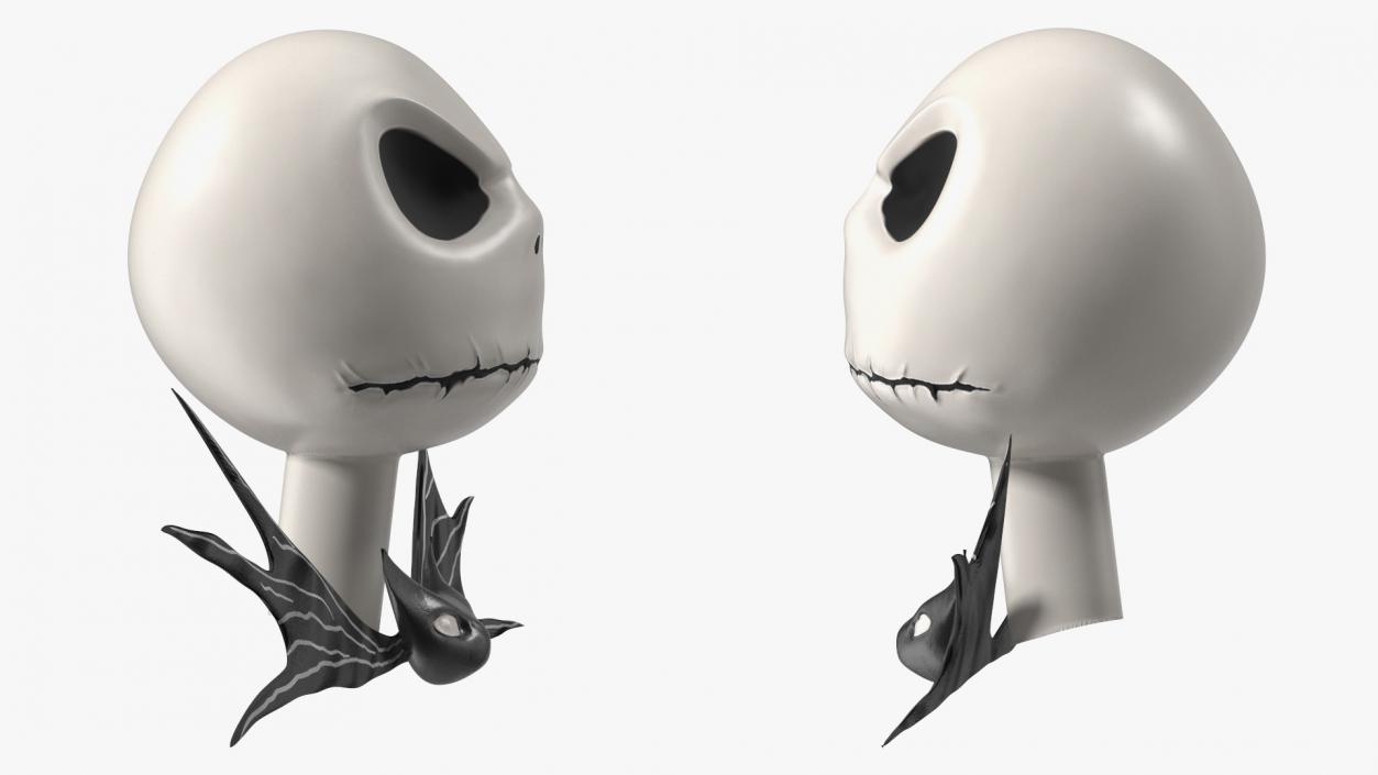 3D model Head of Jack Skellington Angry