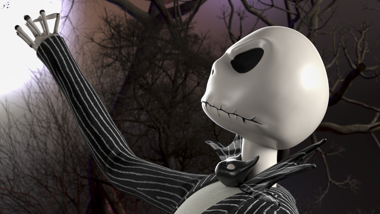 3D model Head of Jack Skellington Angry