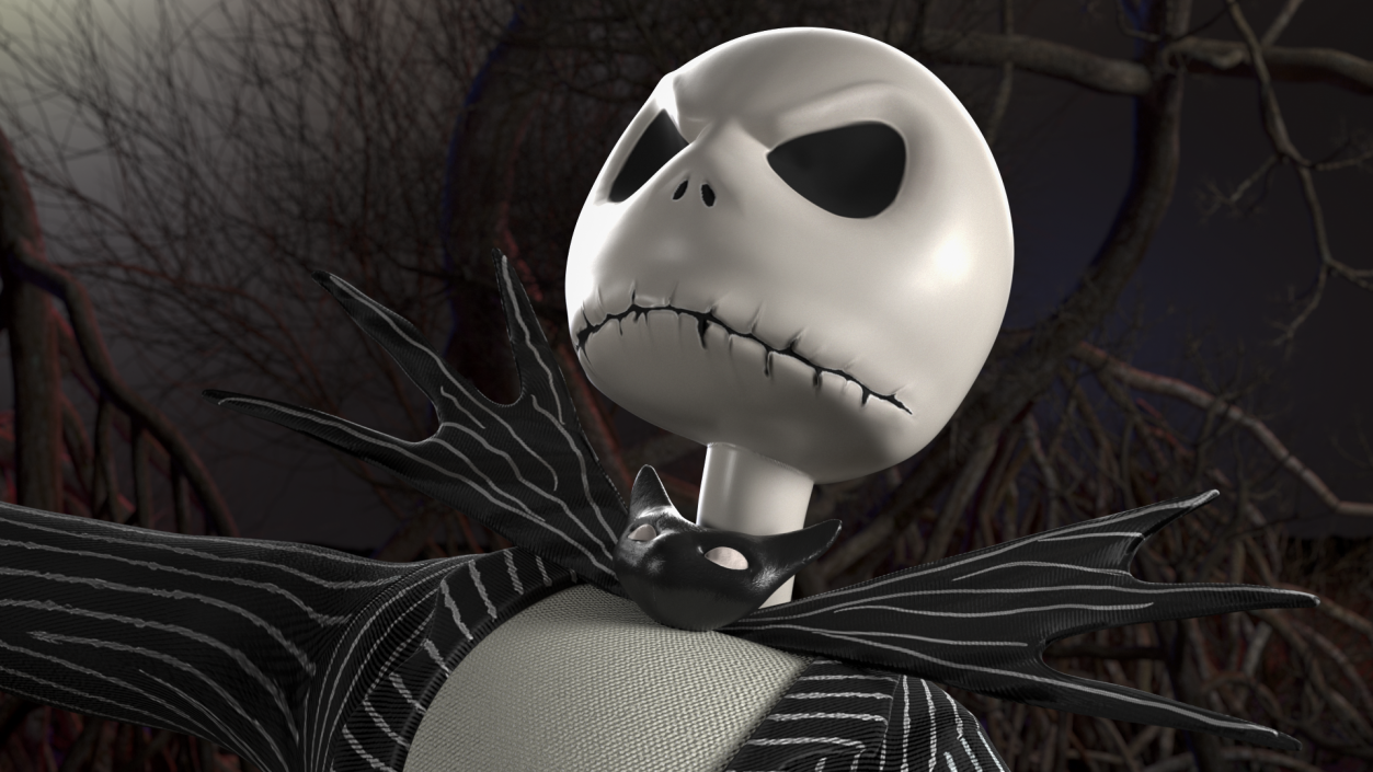 3D model Head of Jack Skellington Angry