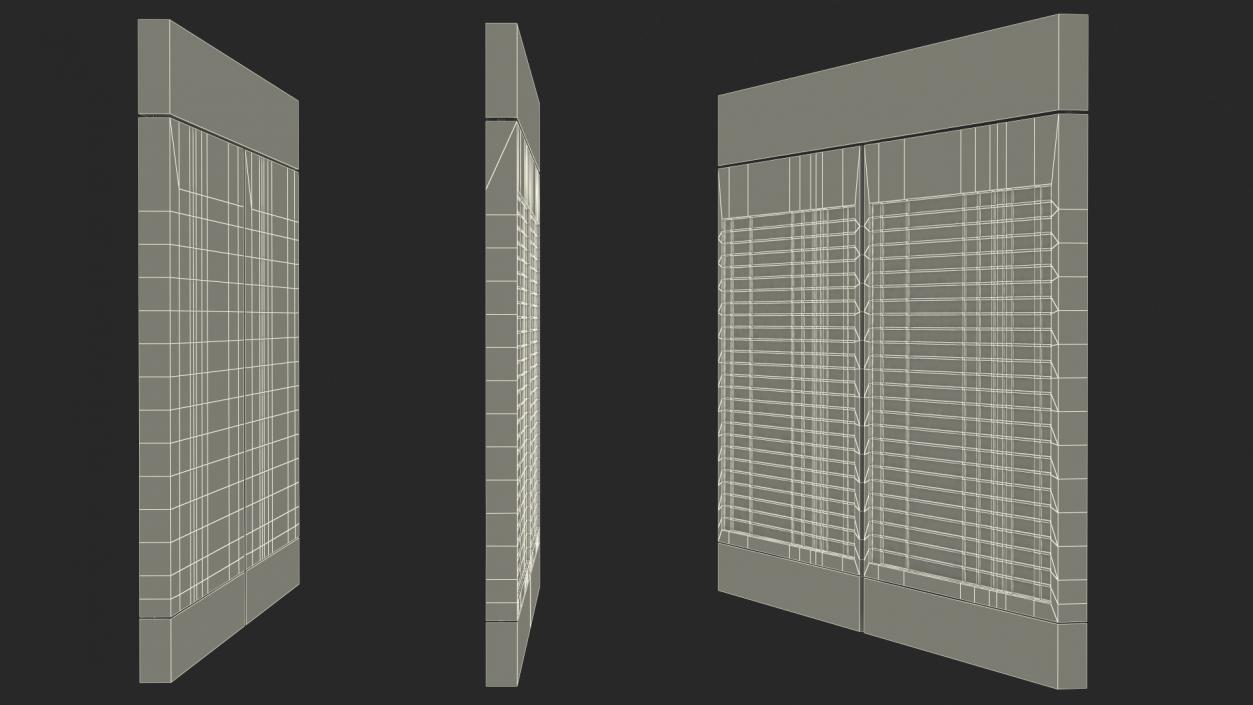 Airport Departures Board 3D model