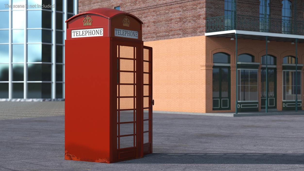 3D Classic British Telephone Booth