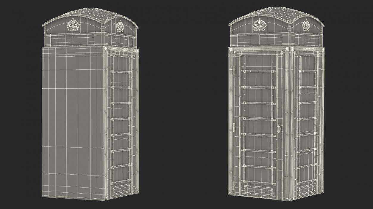 3D Classic British Telephone Booth