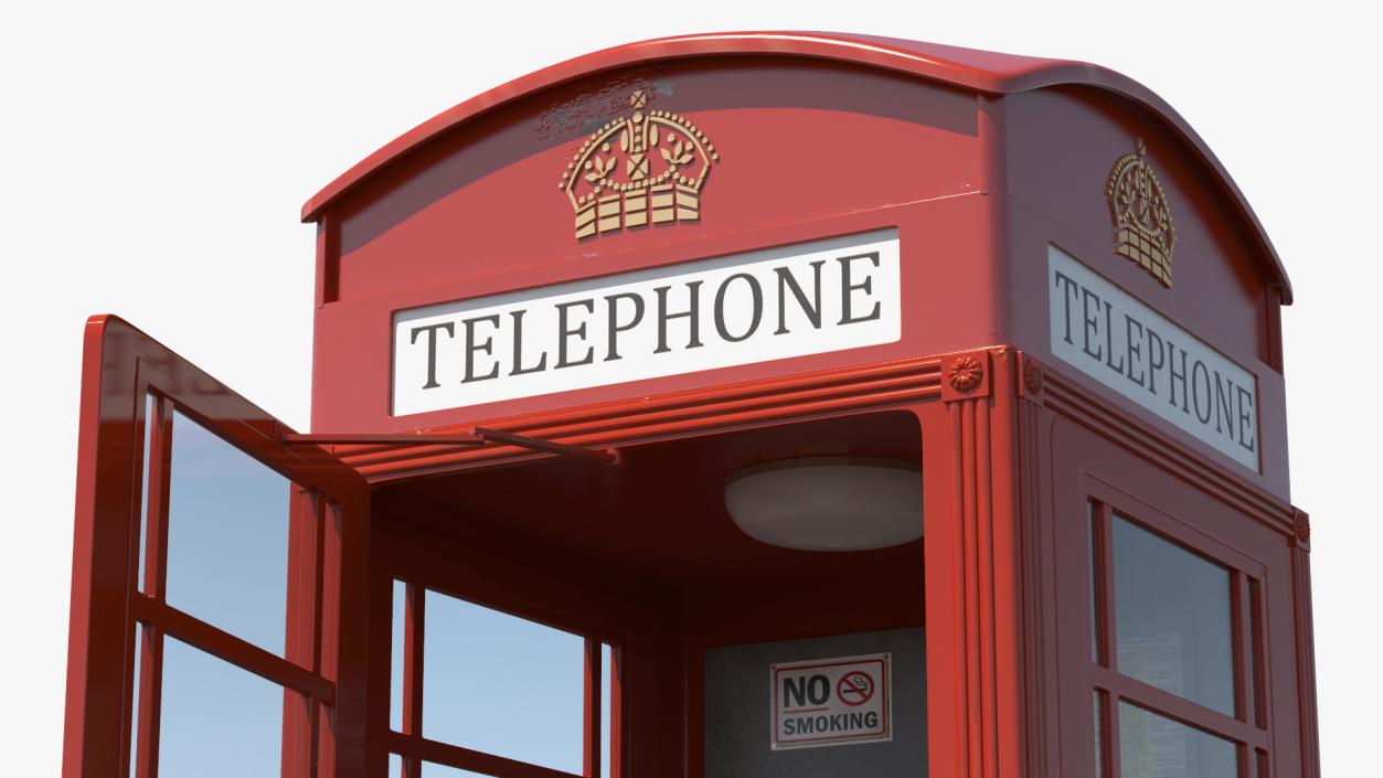 3D Classic British Telephone Booth