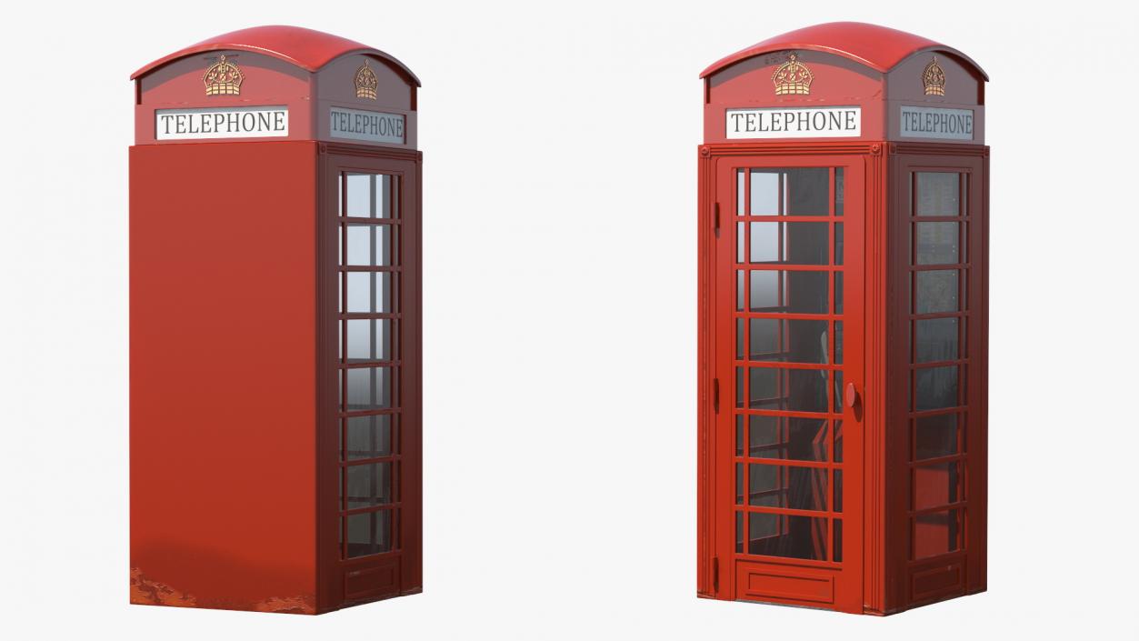 3D Classic British Telephone Booth