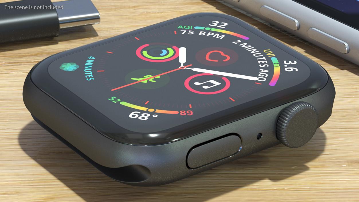 3D model Apple Watch SE Black