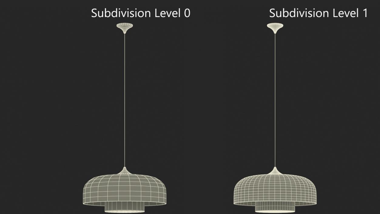 3D model Ceiling Hanging Pendant Lamp 2