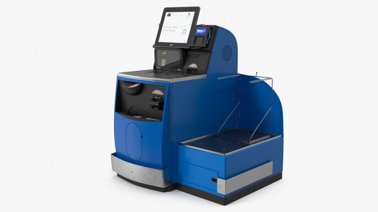 3D model Walmart Self Service Checkout Kiosk