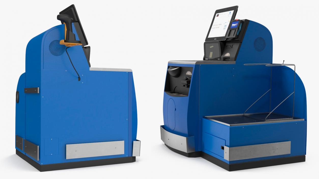 3D model Walmart Self Service Checkout Kiosk