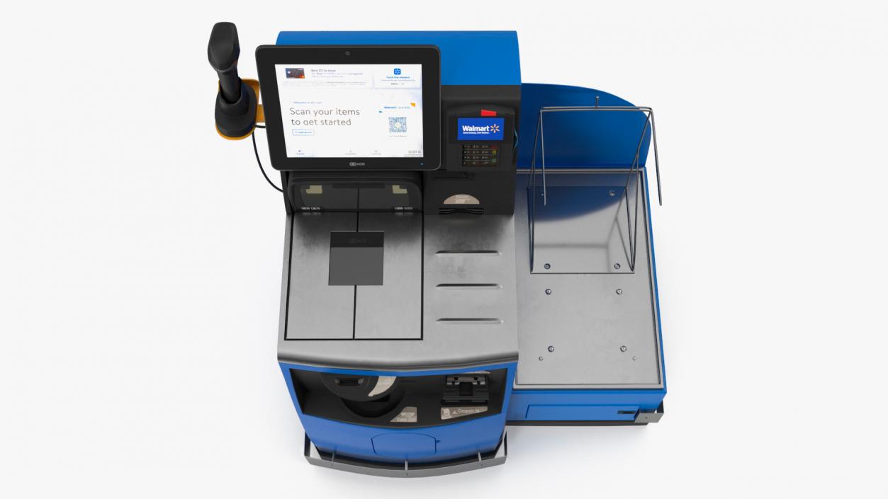 3D model Walmart Self Service Checkout Kiosk