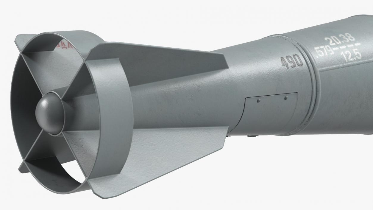 3D Russian FAB 500 M62 Air Bomb model