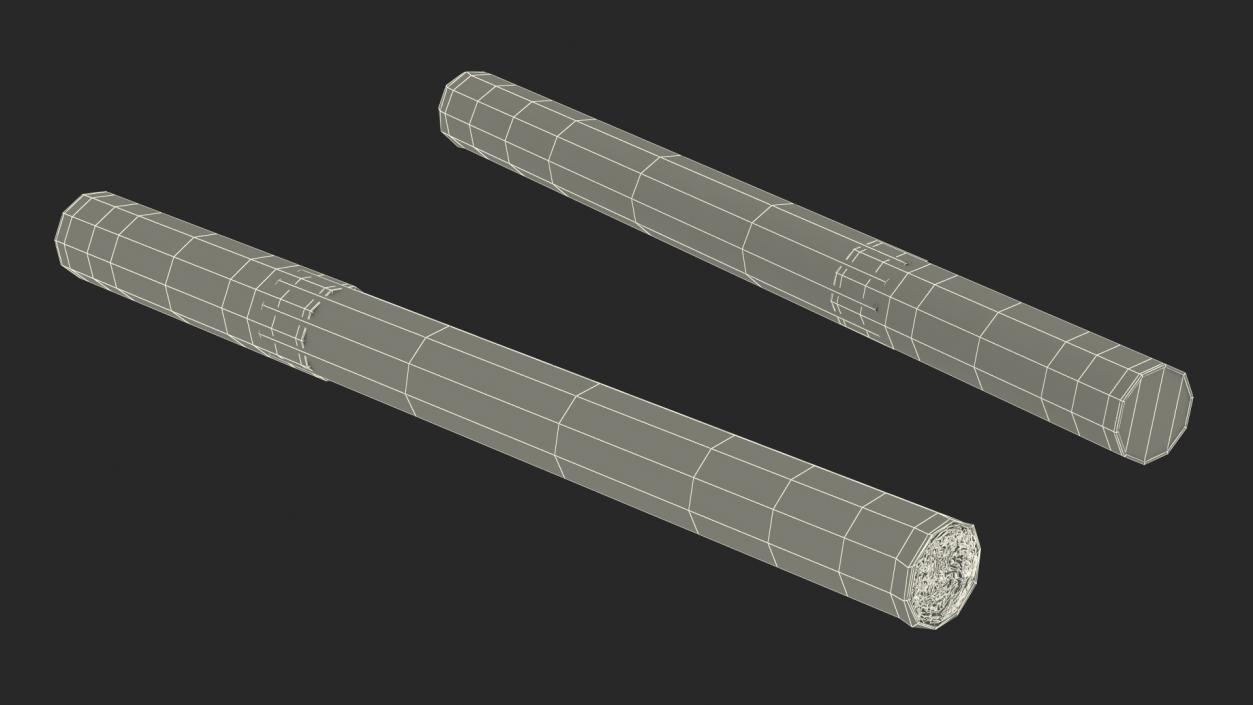 3D model Cigar Thin Lighted 2