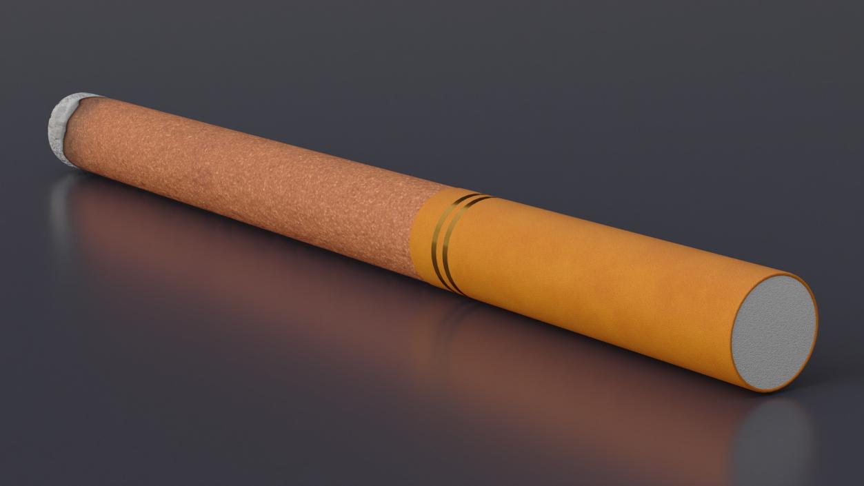 3D model Cigar Thin Lighted 2