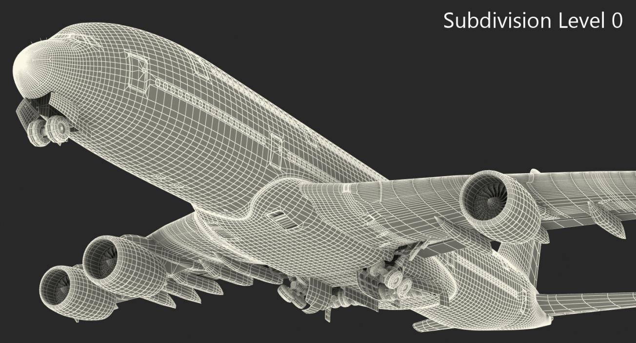 Airbus A380-1000 Generic 3D model