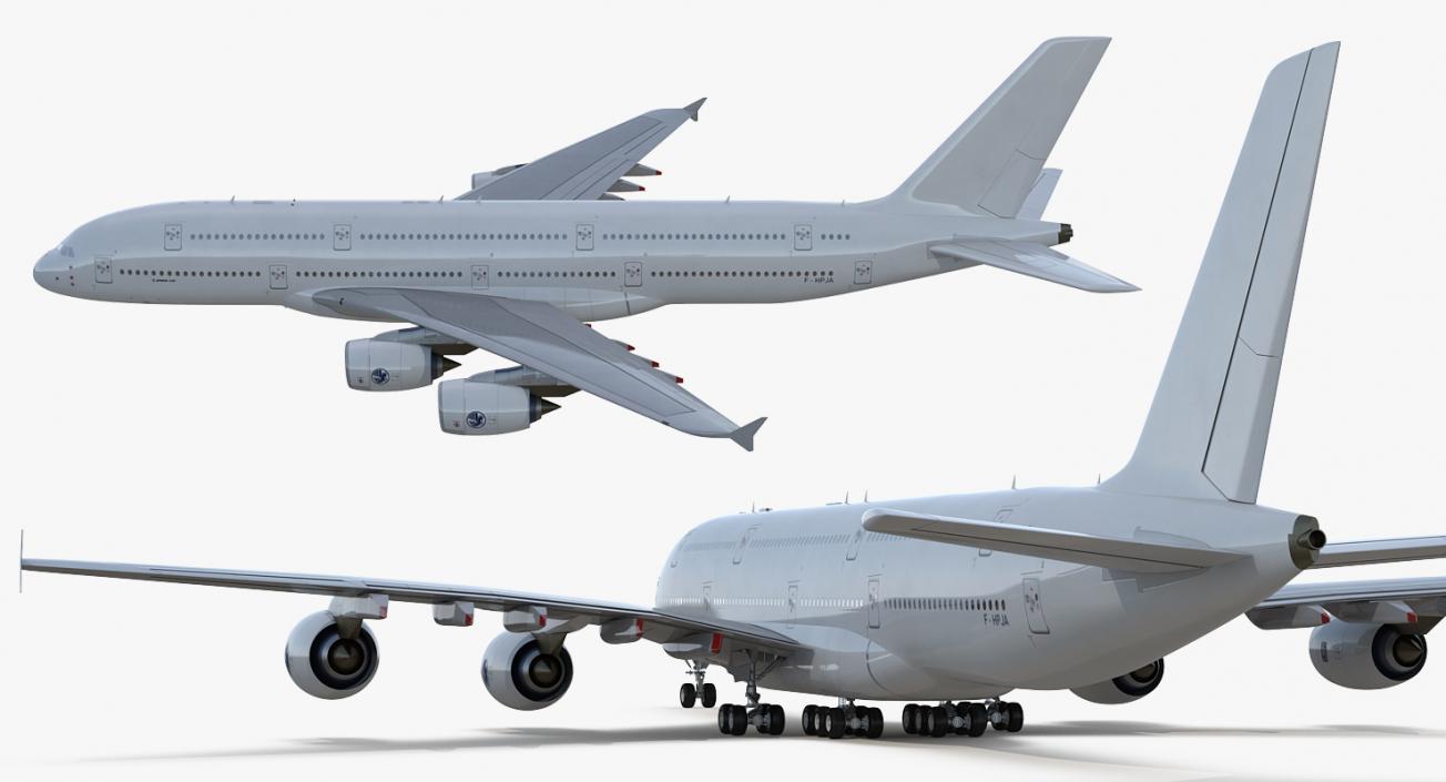 Airbus A380-1000 Generic 3D model