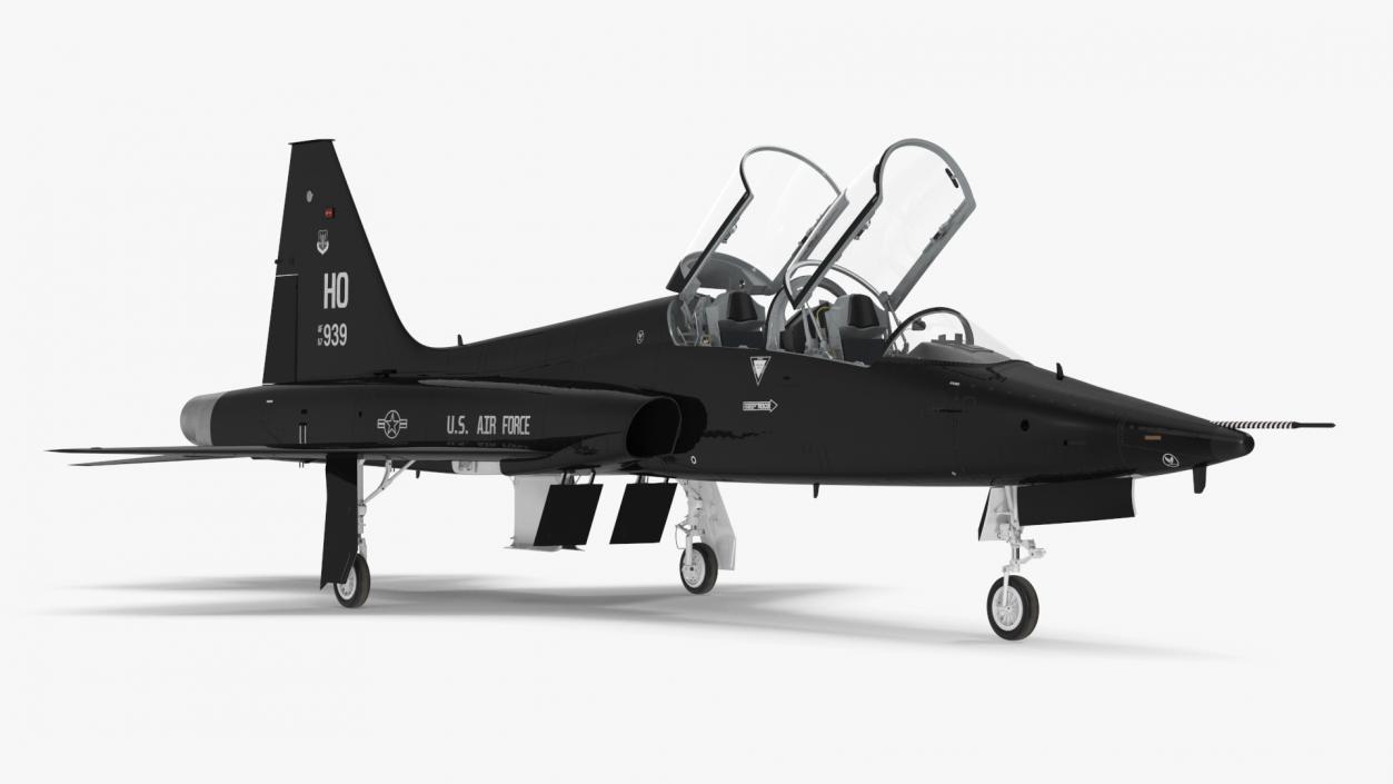 3D USAF T-38 Talon Jet Trainer Black model