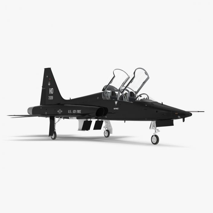 3D USAF T-38 Talon Jet Trainer Black model