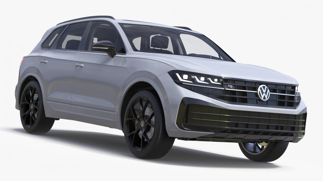 Volkswagen Touareg 2024 White Lights On 3D model