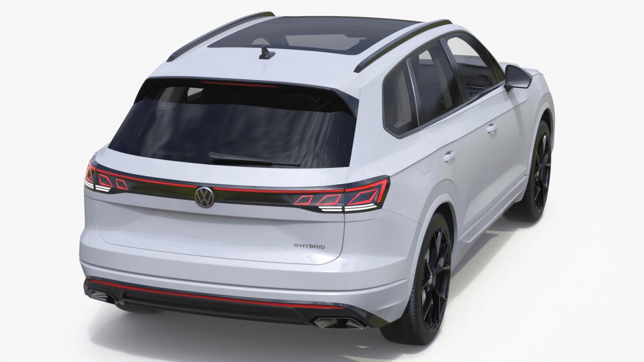 Volkswagen Touareg 2024 White Lights On 3D model