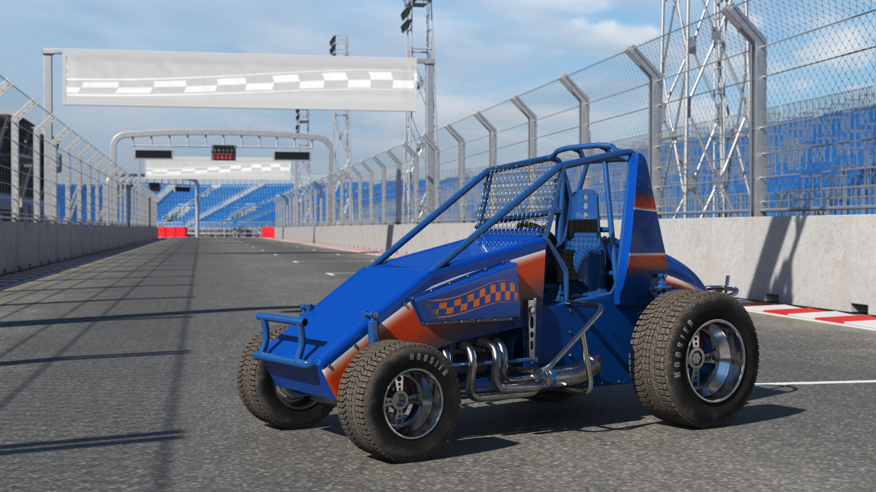 3D model Sprint Car