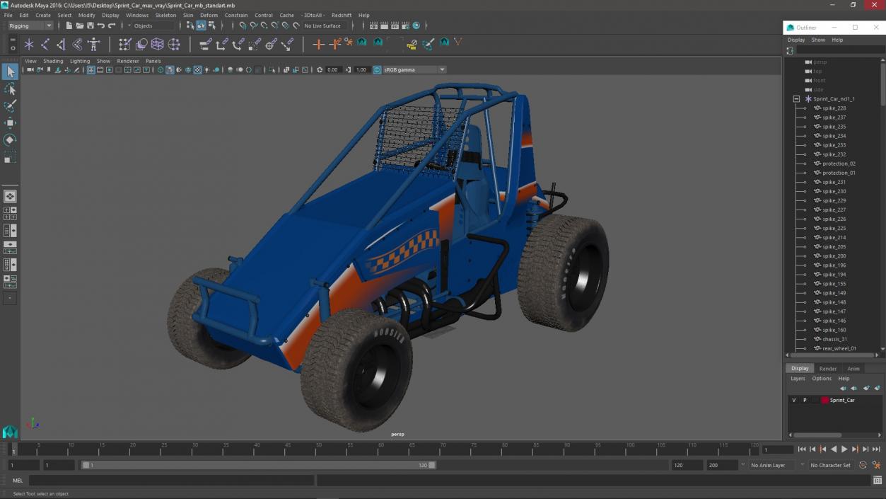 3D model Sprint Car