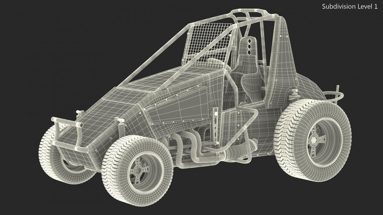 3D model Sprint Car