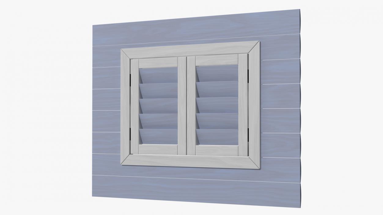 Wooden Window Frame 3D model