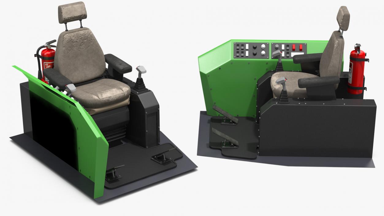 Feller Buncher Seat 3D model