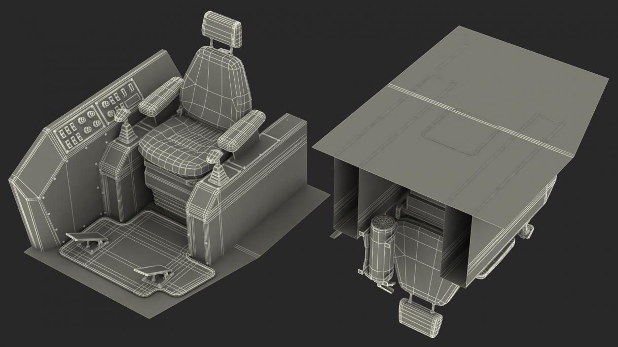 Feller Buncher Seat 3D model