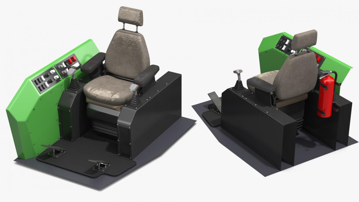 Feller Buncher Seat 3D model