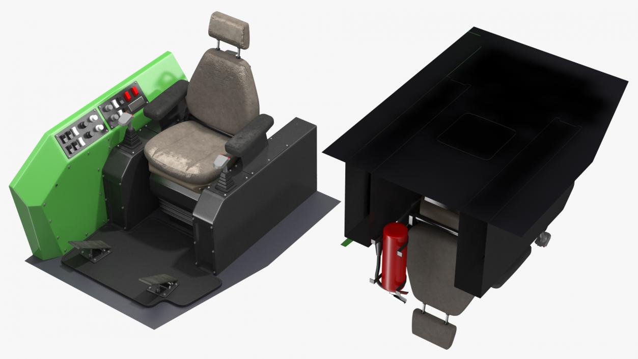 Feller Buncher Seat 3D model