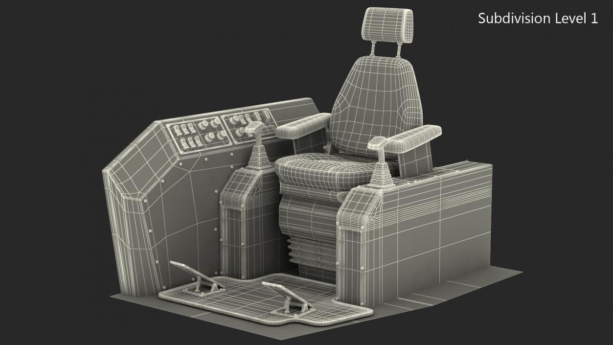 Feller Buncher Seat 3D model